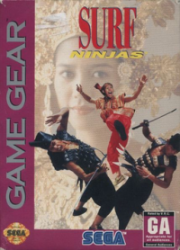Surf Ninjas Sega Game Gear US box art